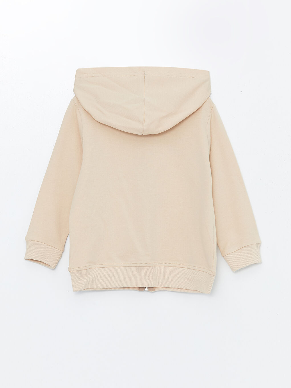 Bej Fermuarlı Sweatshirt-4