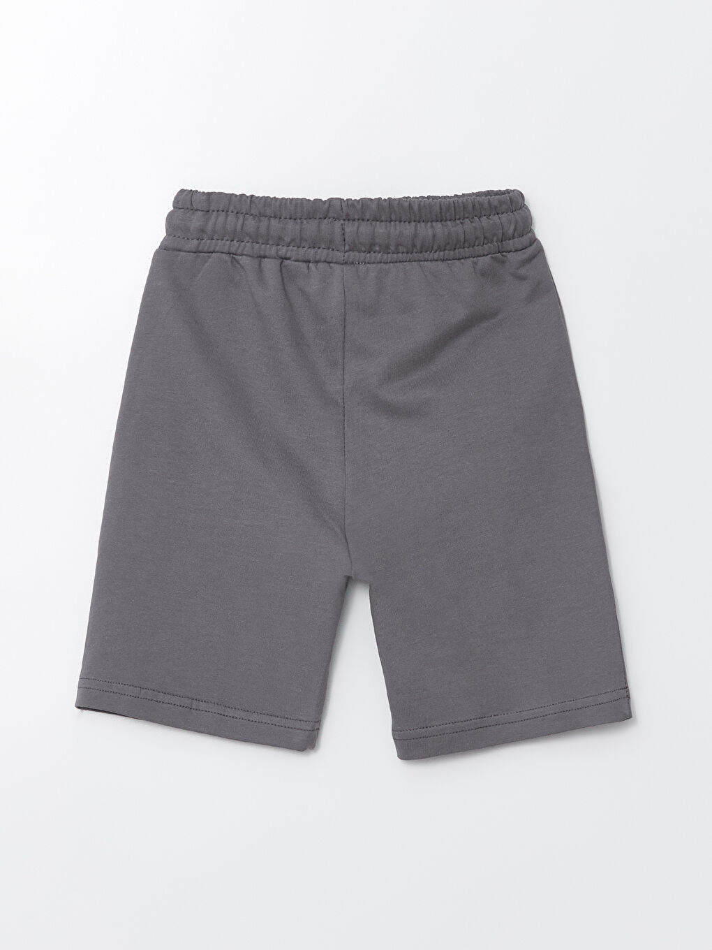 Antrasit Beli Lastikli Baskılı Erkek Bebek Şort-1