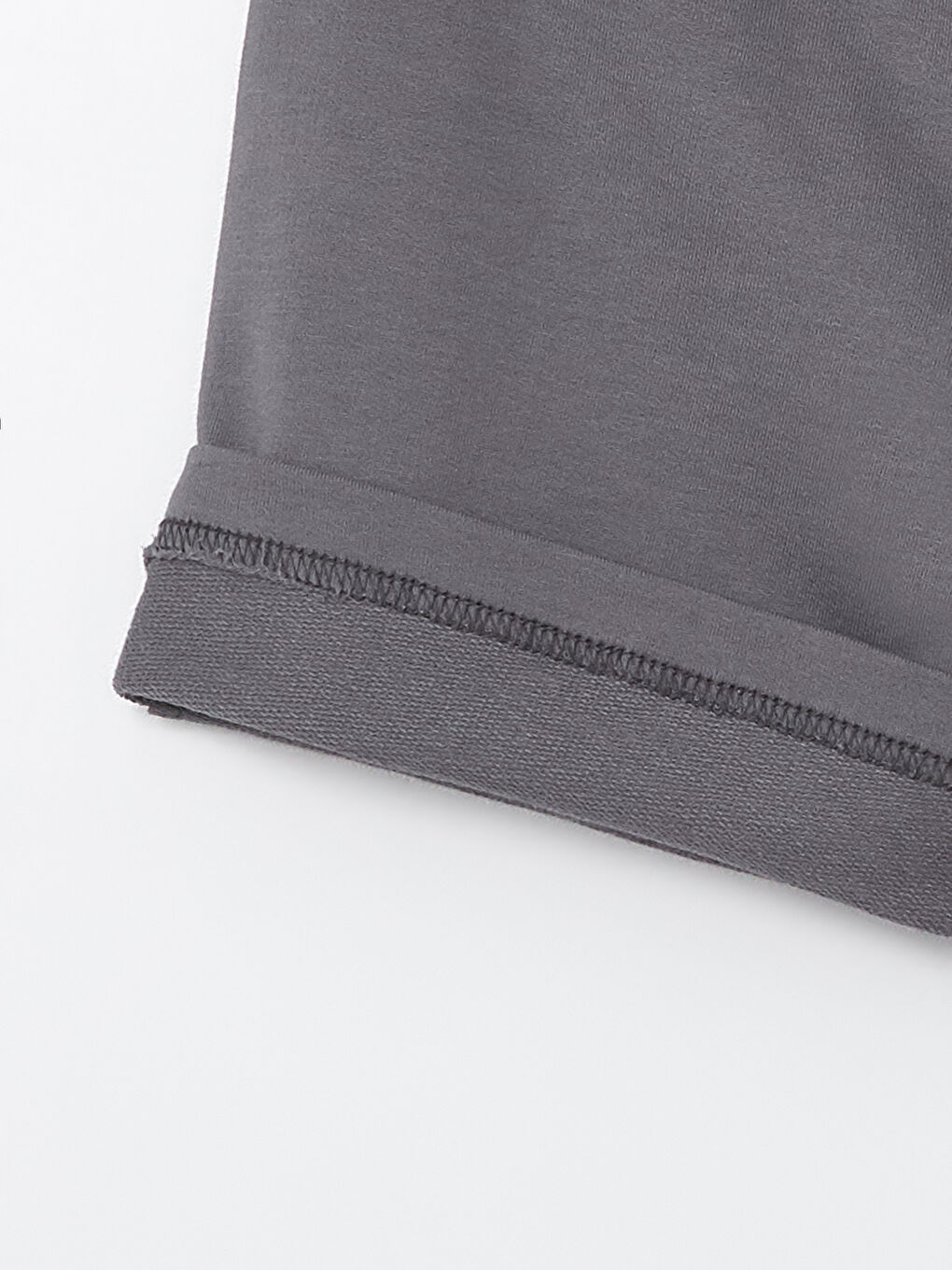 Antrasit Beli Lastikli Baskılı Erkek Bebek Şort-2