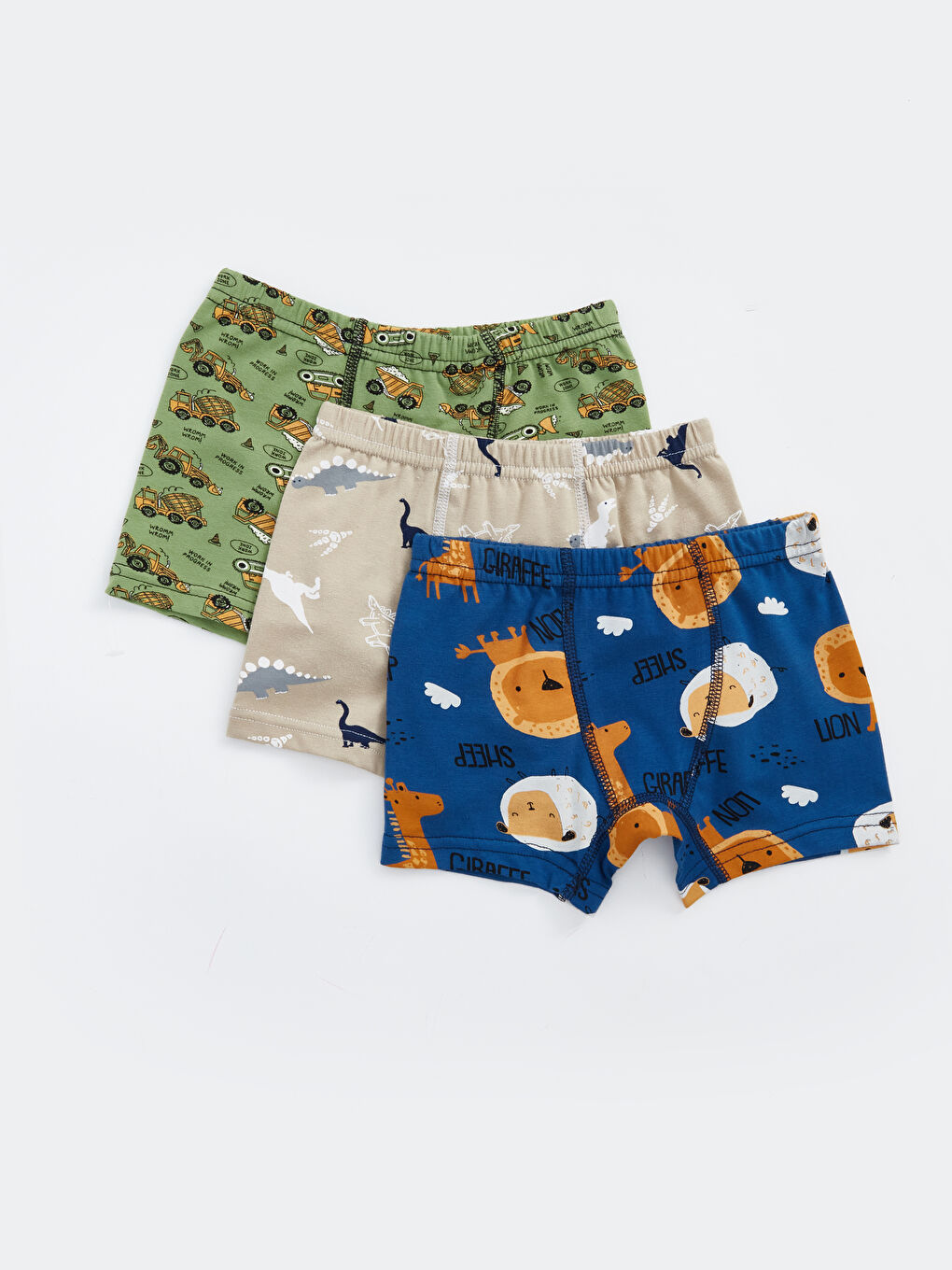 Karışık Geniş Kalıp Desenli Erkek Bebek Boxer