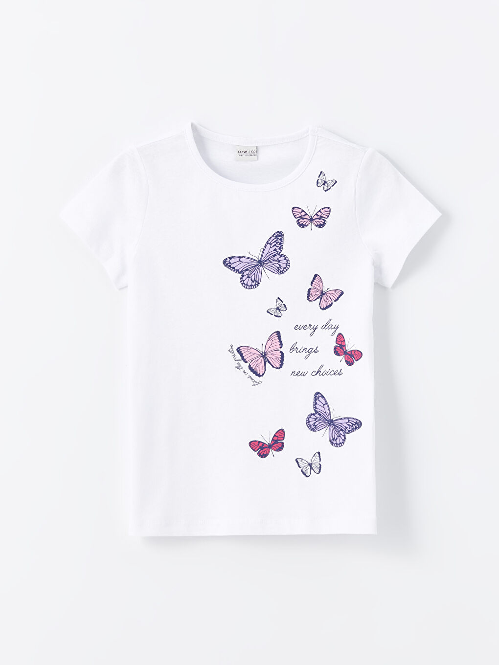 Κοντομάνικο T-Shirt για Κορίτσια με Στρογγυλή Λαιμόκοψη και Εκτυπωμένο Σχέδιο