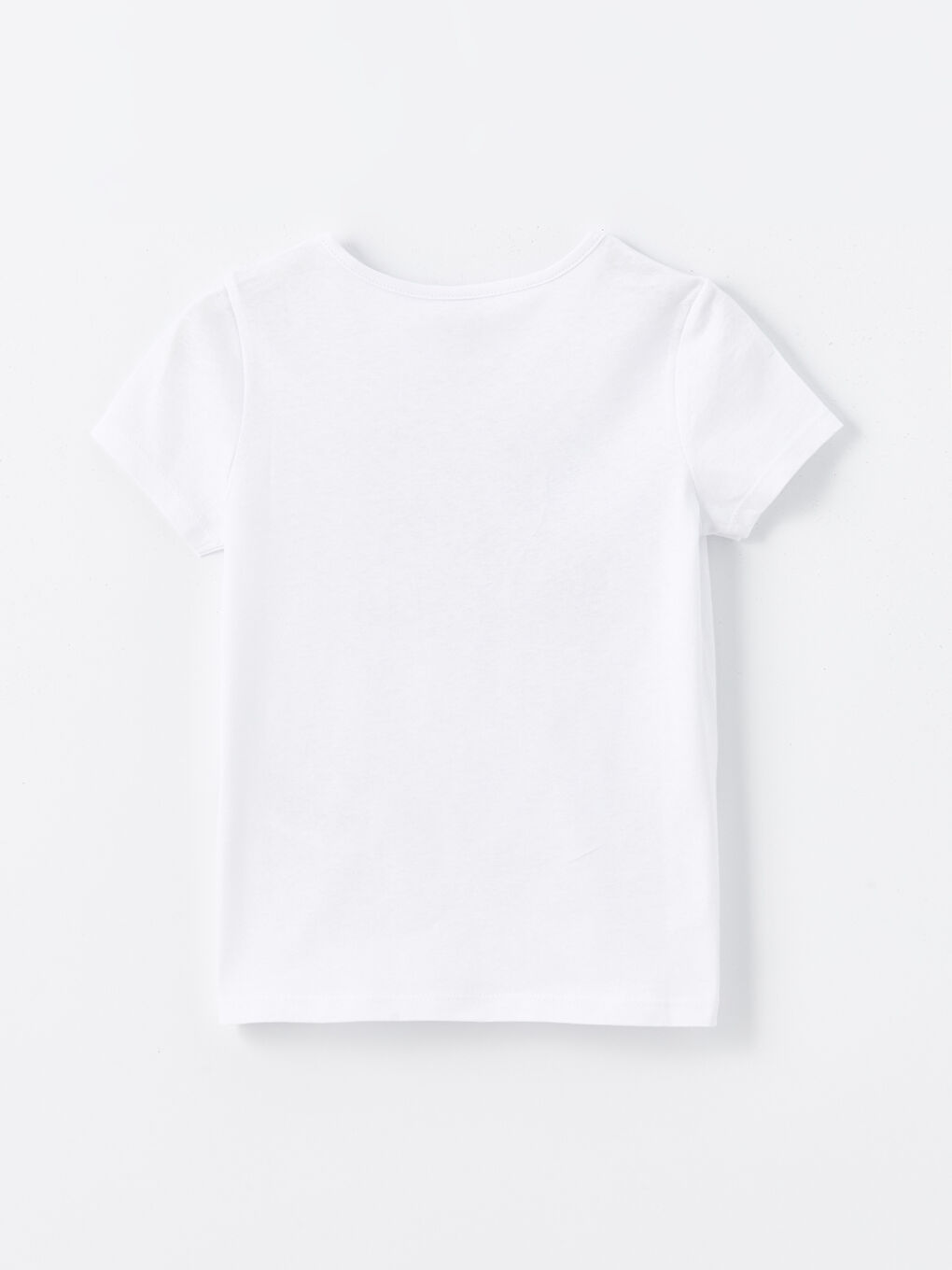 Crew Neck Printed Short Sleeve Girls' T-Shirt-1