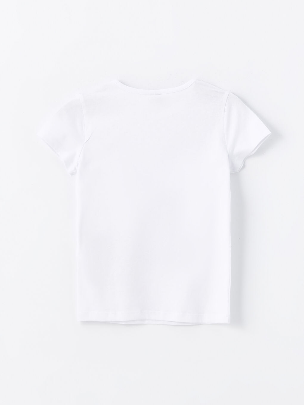 Crew Neck Printed Short Sleeve Girls' T-Shirt-1