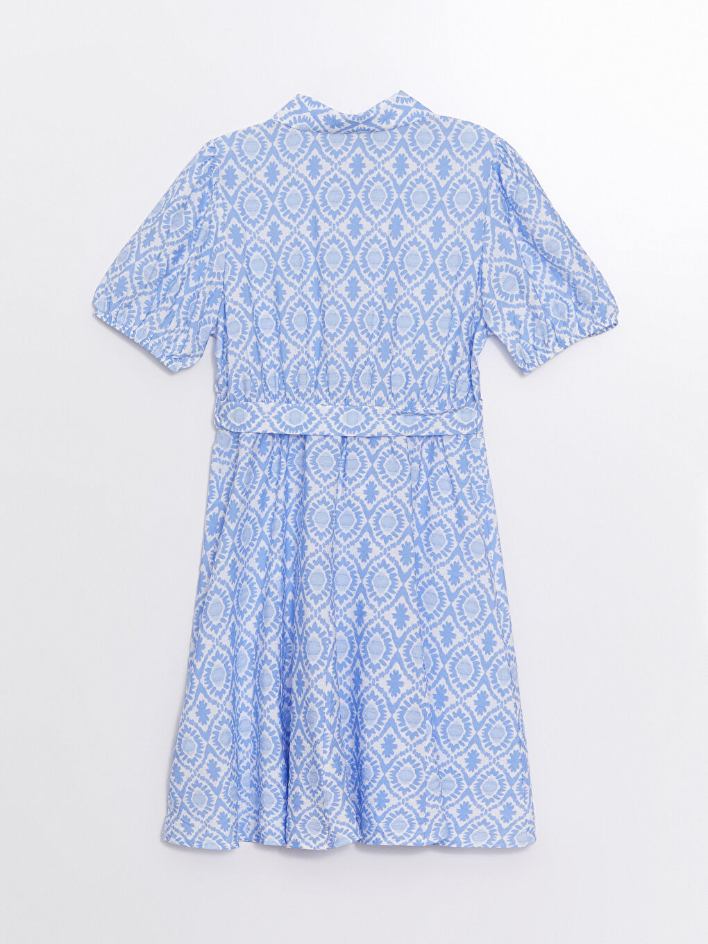 Patterned Short Sleeve Maternity Shirt Dress -S4LN22Z8-LQQ