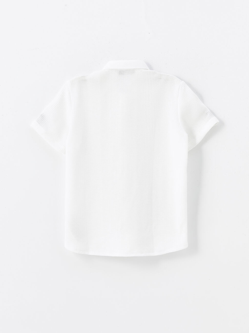 Short Sleeve Textured Boys' Shirt -S4LN38Z4-R9J