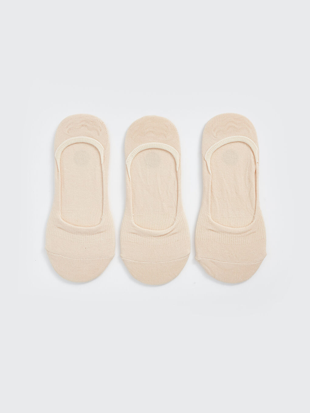 جوارب غير مرئية سادة للسيدات - ثلاث عبوات