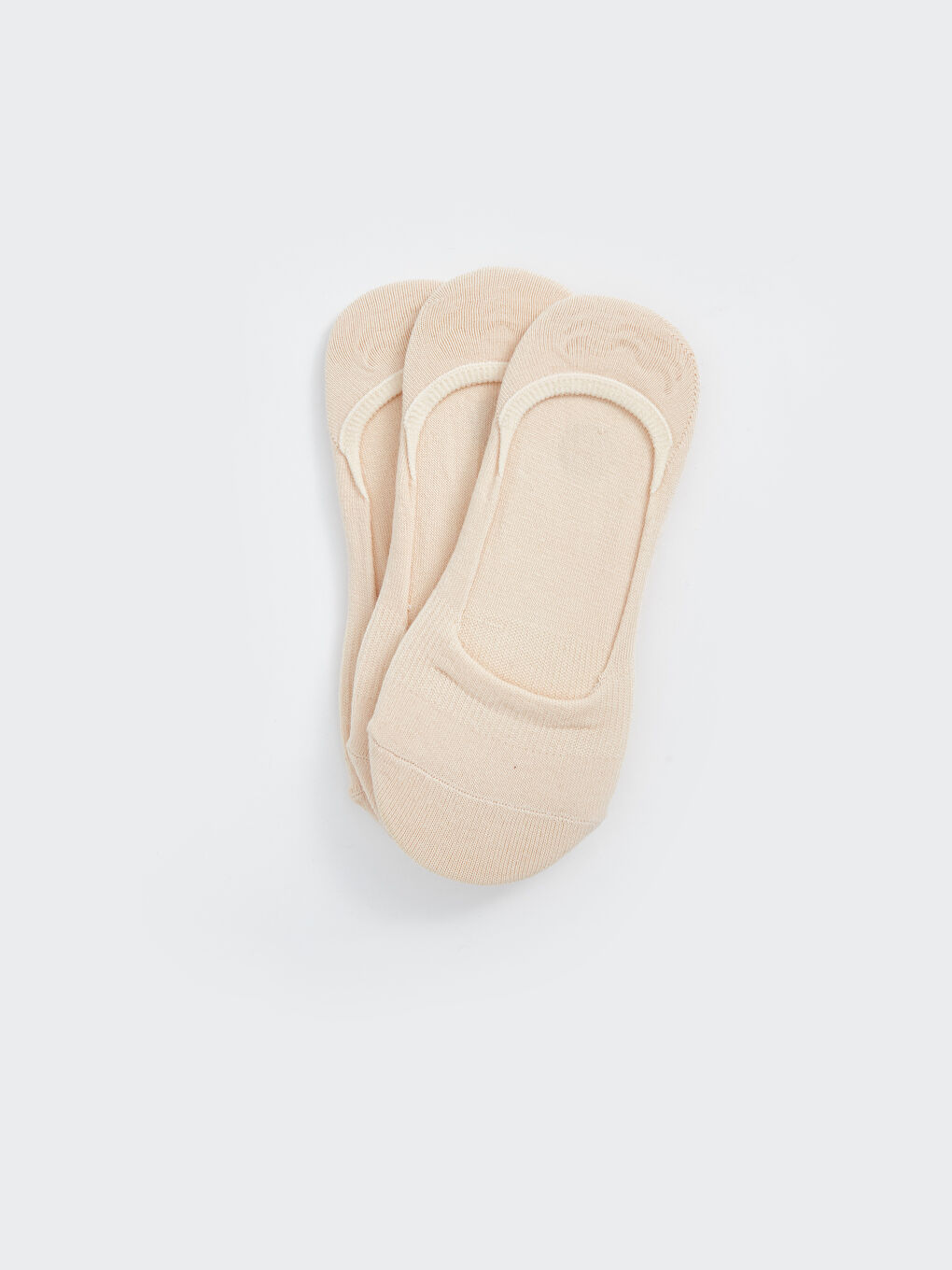 جوارب غير مرئية سادة للسيدات - ثلاث عبوات-1