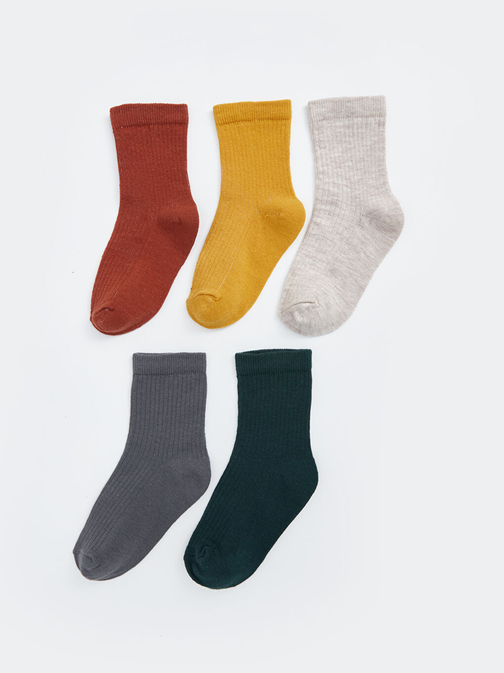 Kahverengi Basic Erkek Bebek Patik Çorap 5'li