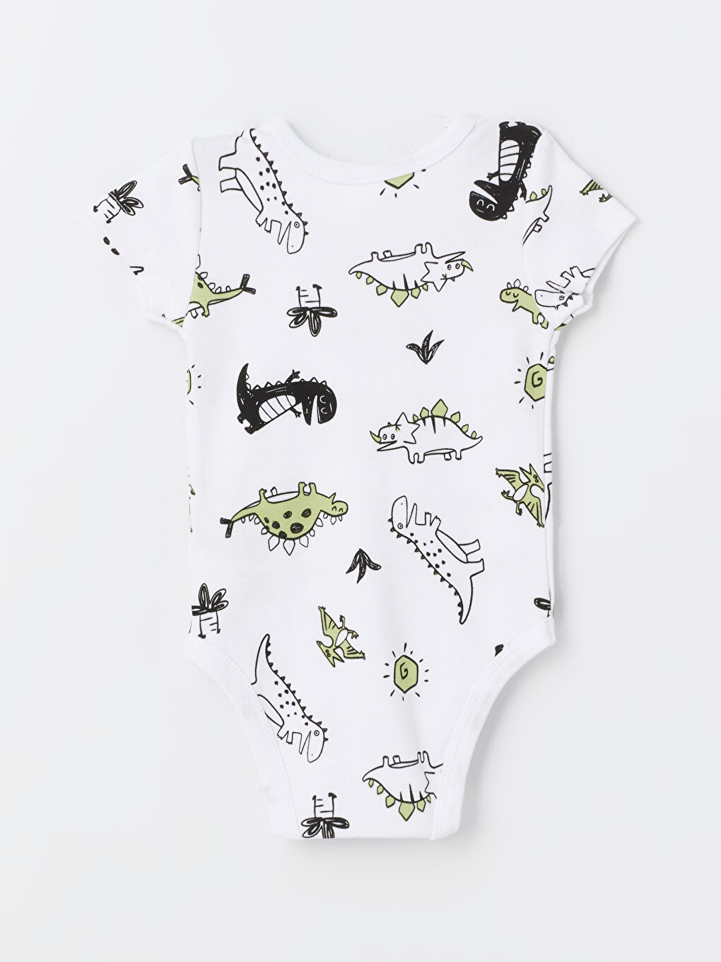 Baby Boy WHITE Bodysuit-1