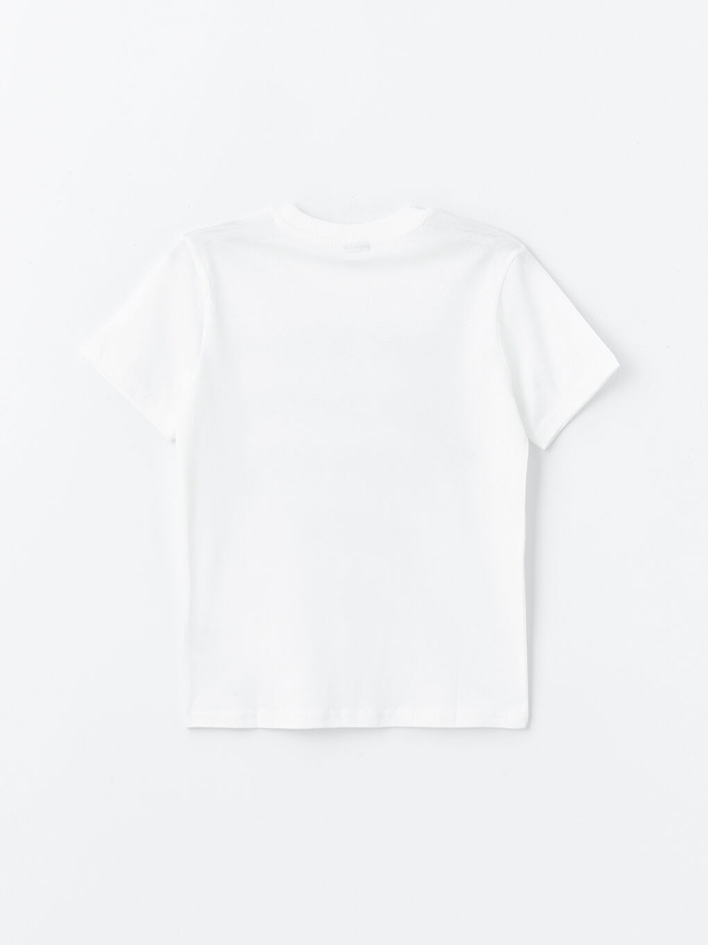 Ekru Bisiklet Yaka Baskılı Kısa Kollu Erkek Çocuk Tişört-3
