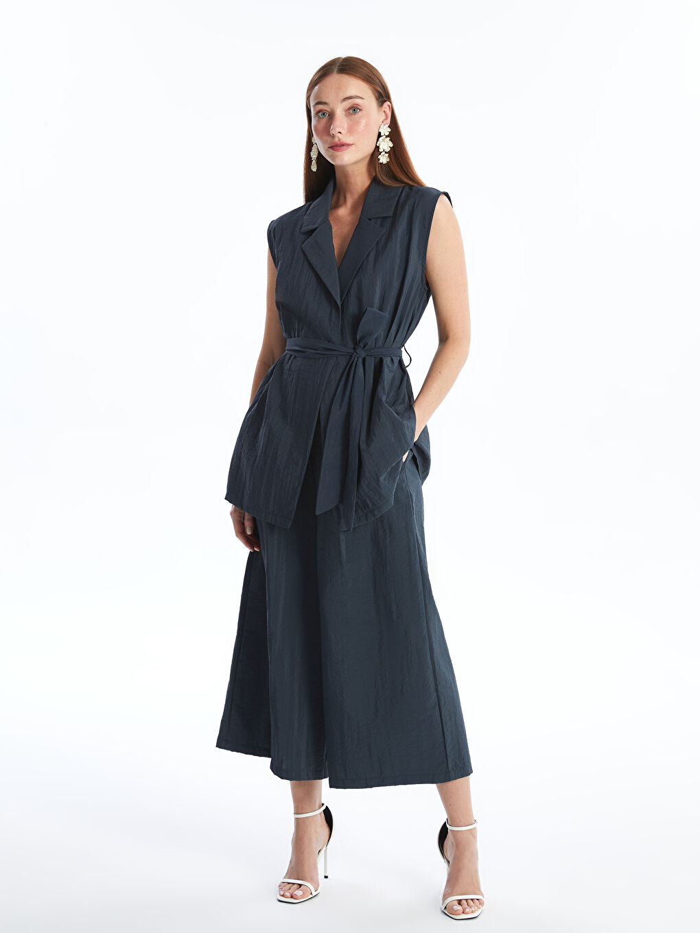 Elastic Waist Regular Bell-Bottoms Women's Trousers -S4LP53Z8-E1J