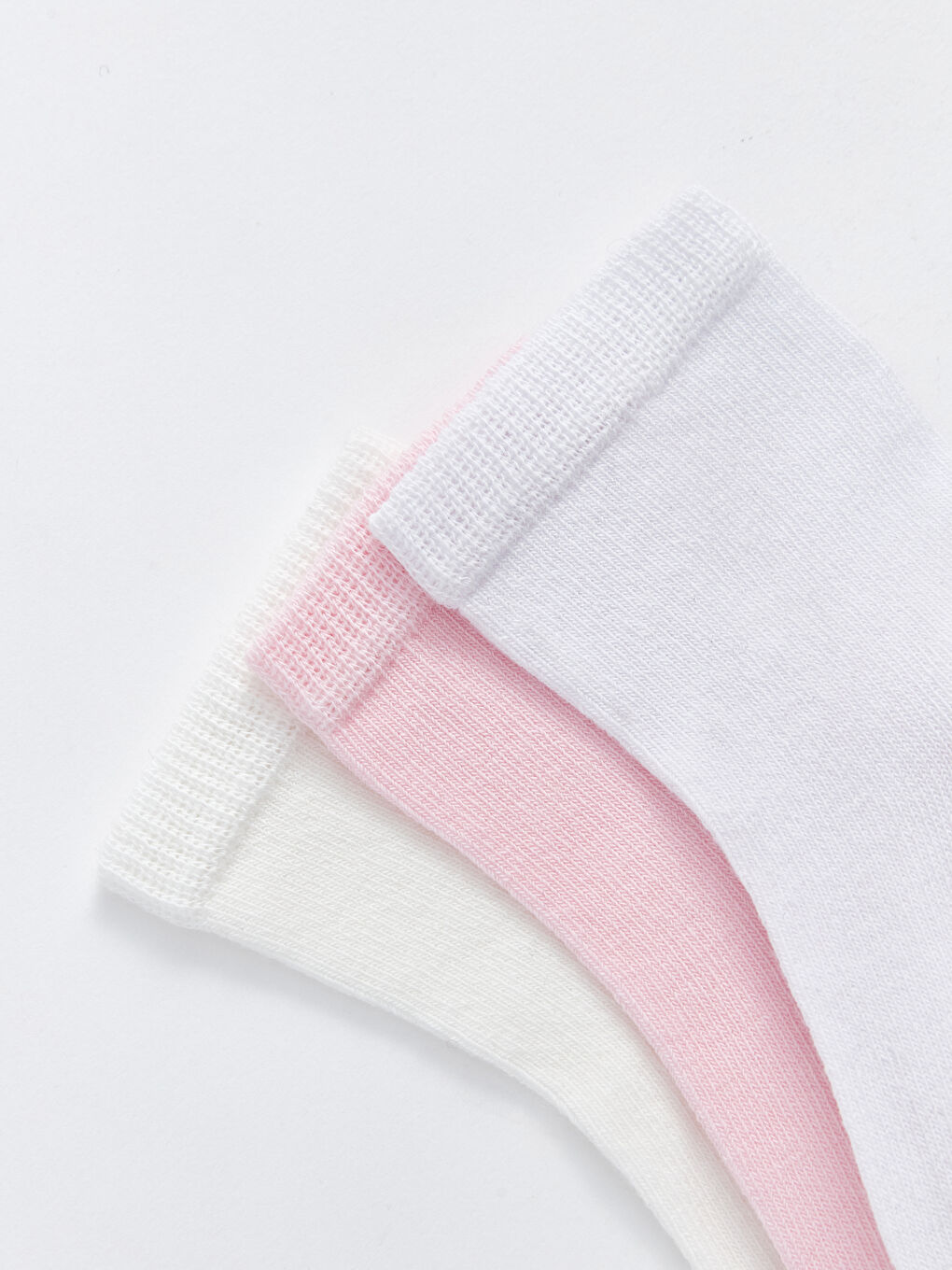 Pembe Basic Kız Bebek Soket Çorap 3'lü-2