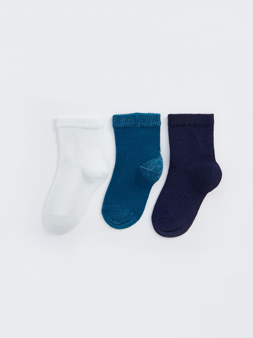 Lacivert Basic Erkek Bebek Soket Çorap 3'lü