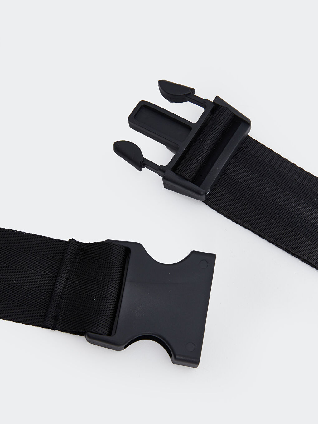 Siyah Deri Görünümlü Erkek Bel Çantası-1