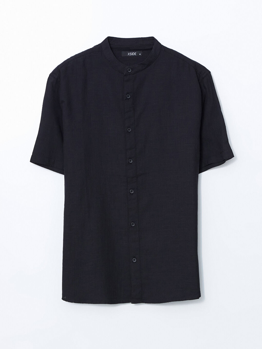 XSIDE Regular Fit Linen-Look Men's Shirt -S4LQ94Z8-RQL