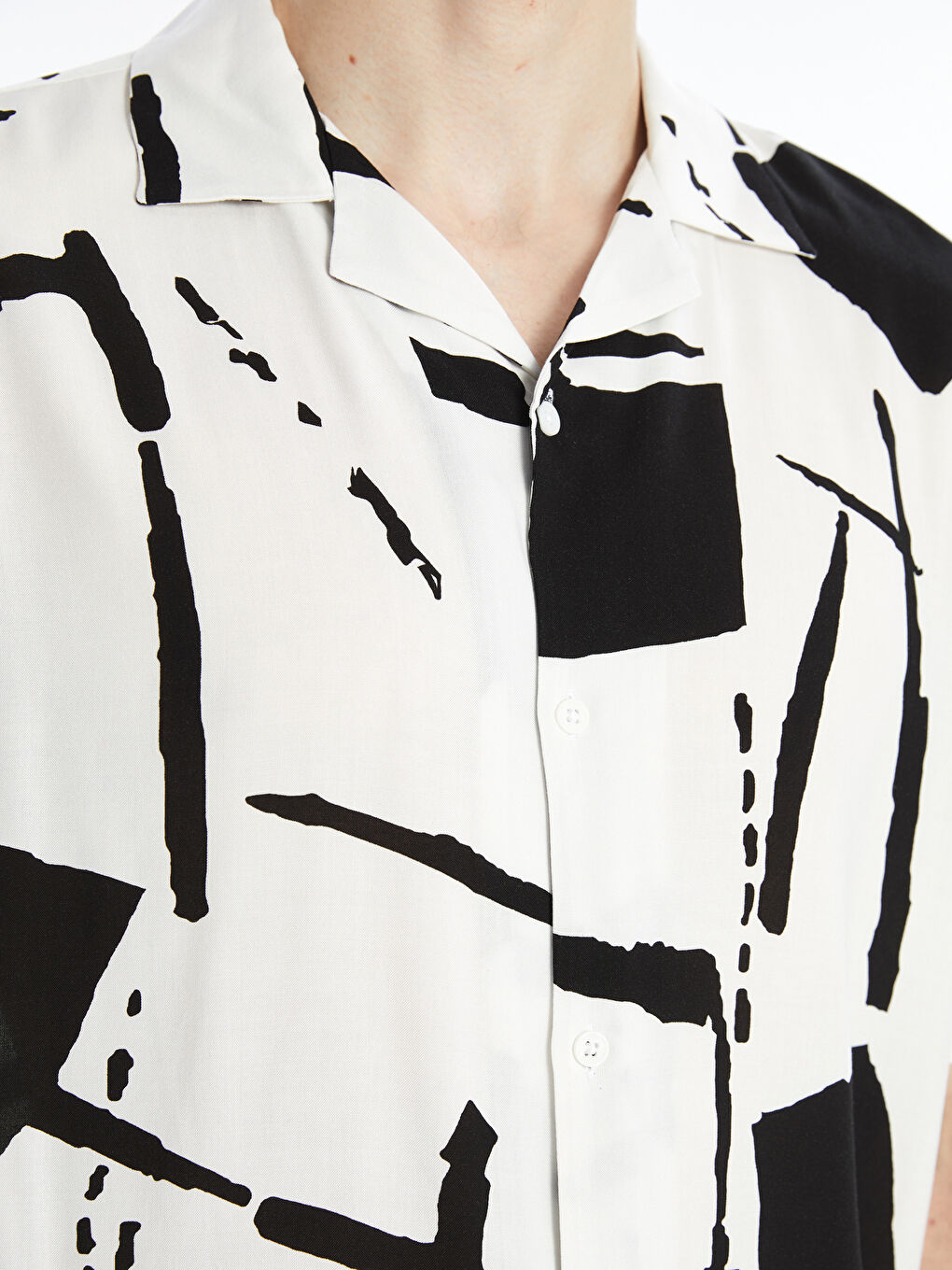 Рубашка Мужская Стандартного Кроя из Вискозы-2