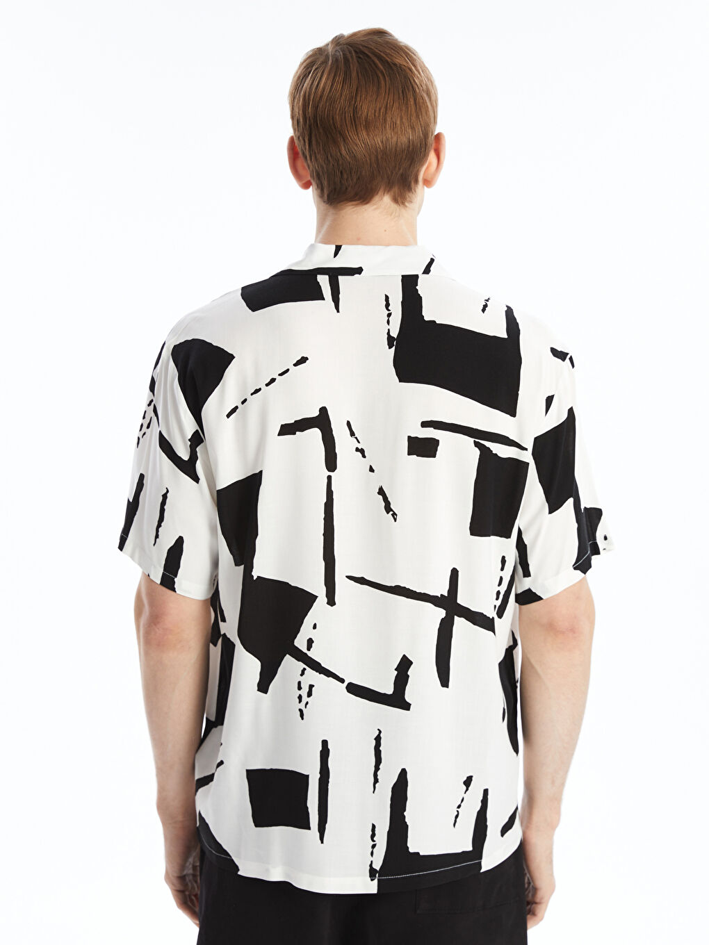 Рубашка Мужская Стандартного Кроя из Вискозы-3