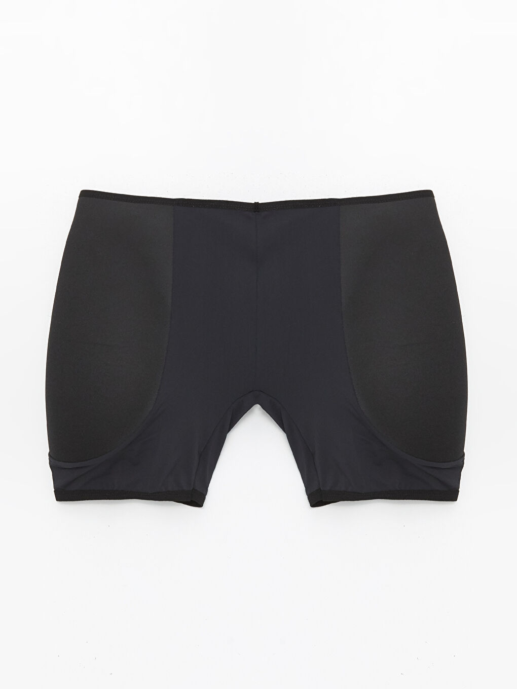 Siyah Dar Kalıp Destekleyici Kadın Şort-1