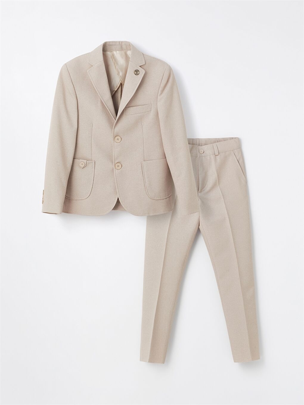 Bej Erkek Çocuk Takım Elbise-6