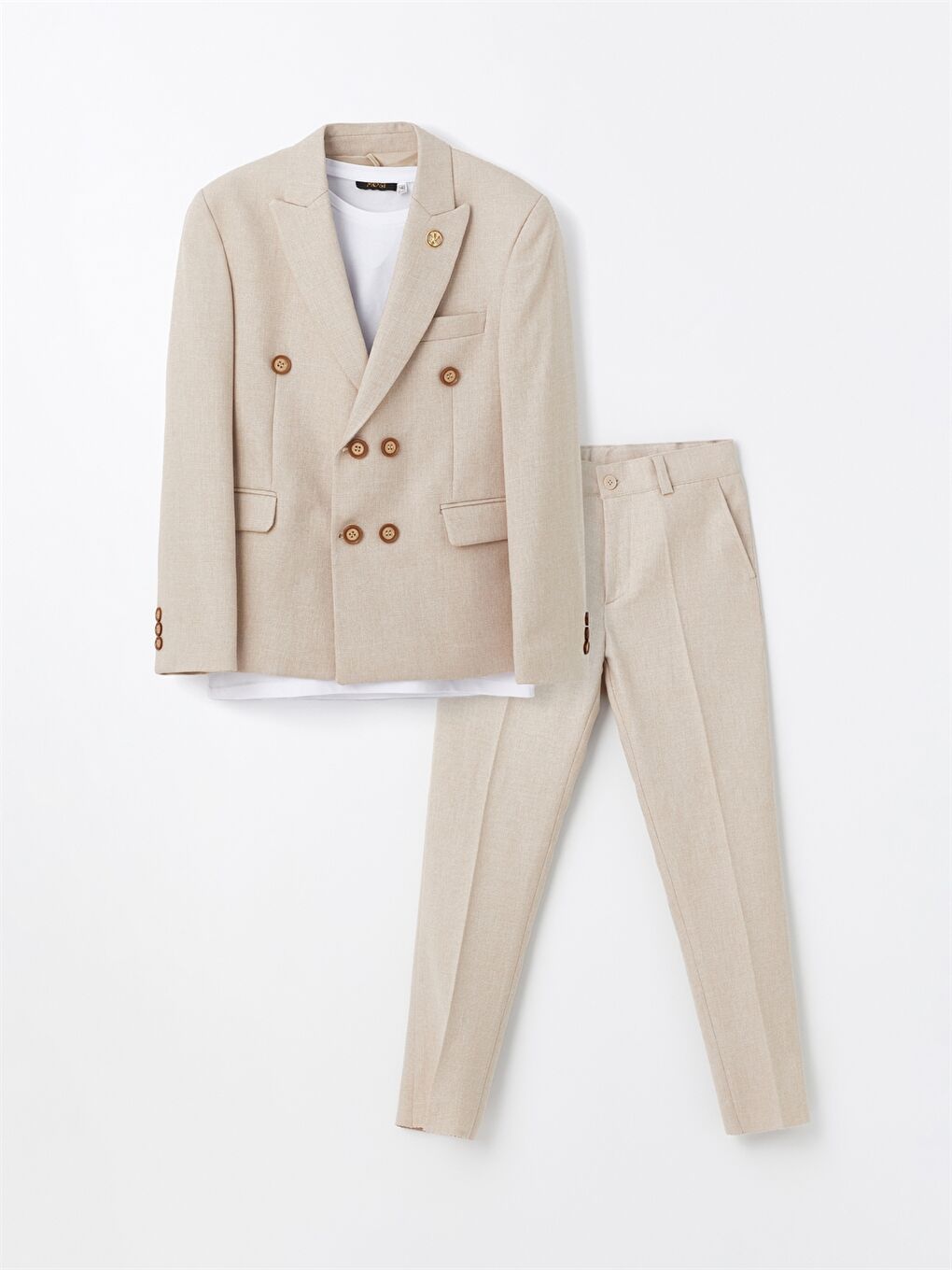 Bej Erkek Çocuk Takım Elbise-1