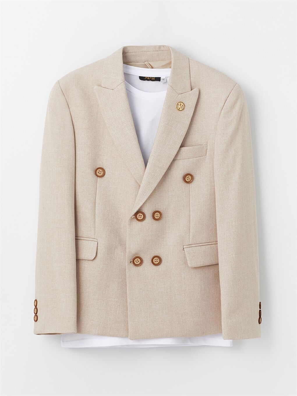 Bej Erkek Çocuk Takım Elbise-3