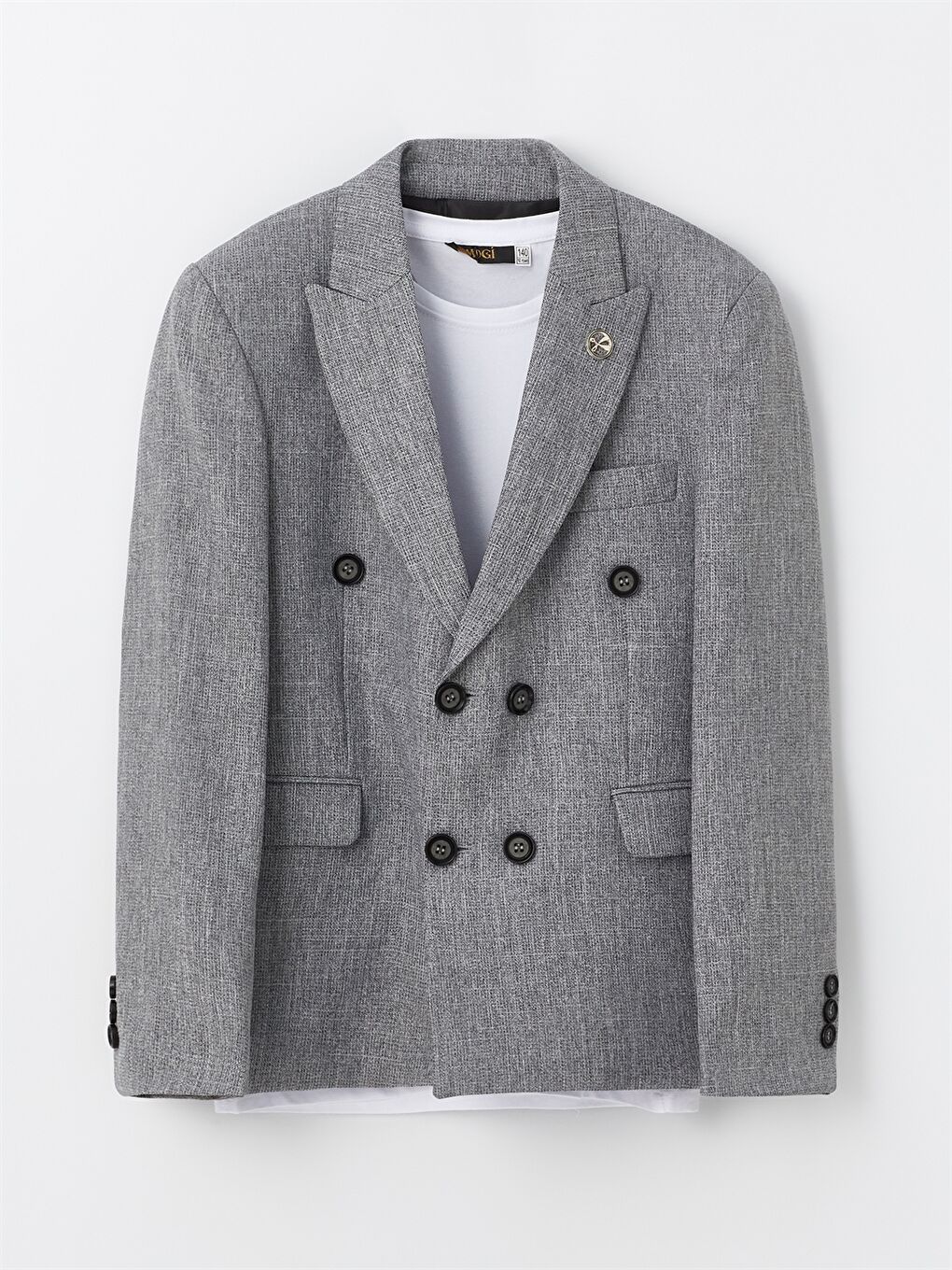 Gri Erkek Çocuk Takım Elbise-3