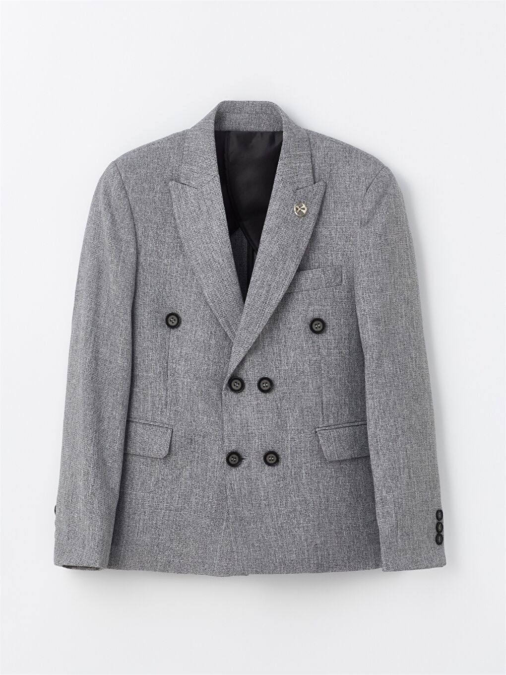 Gri Erkek Çocuk Takım Elbise-5