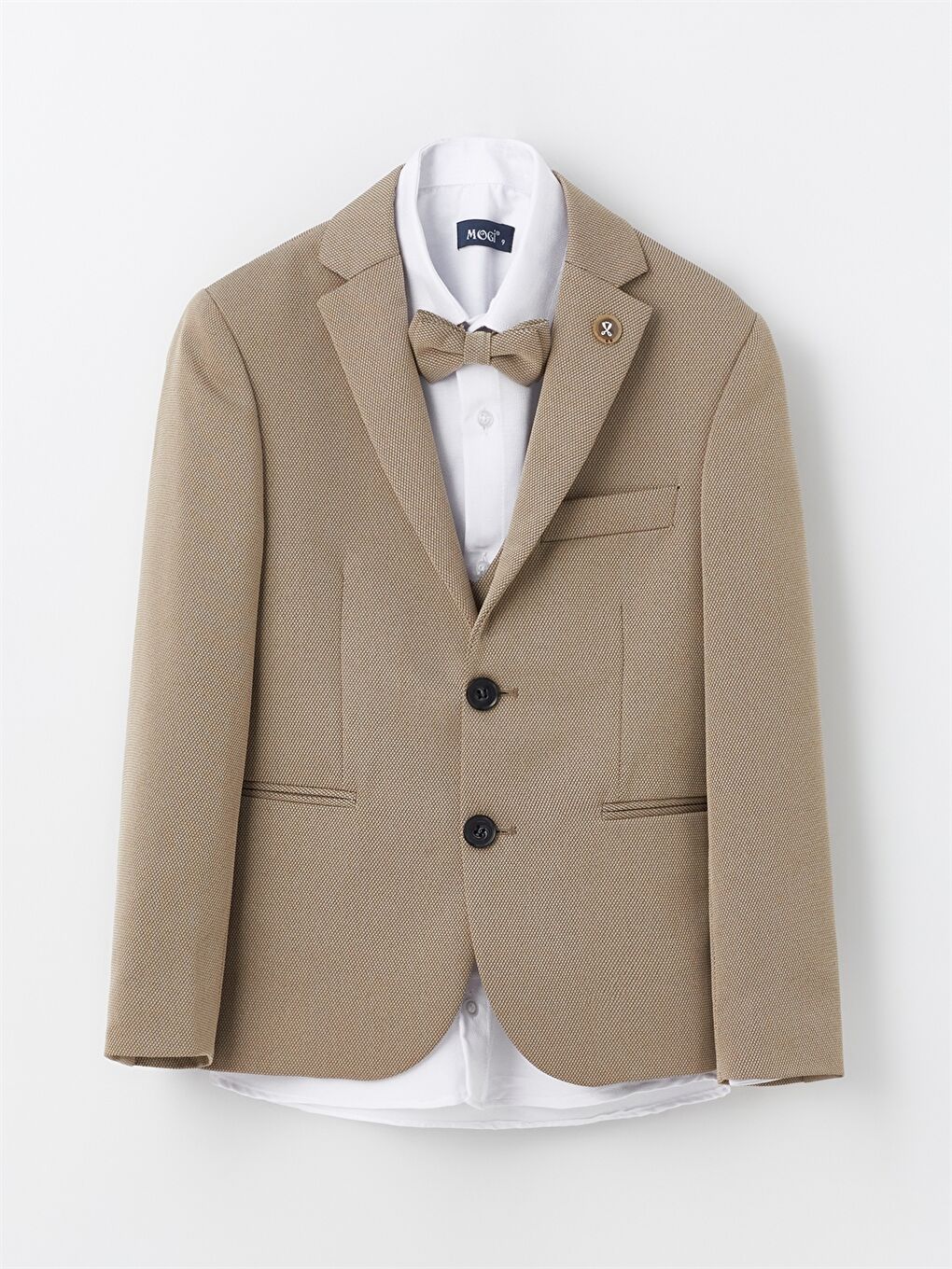 Bej Erkek Çocuk Takım Elbise-5