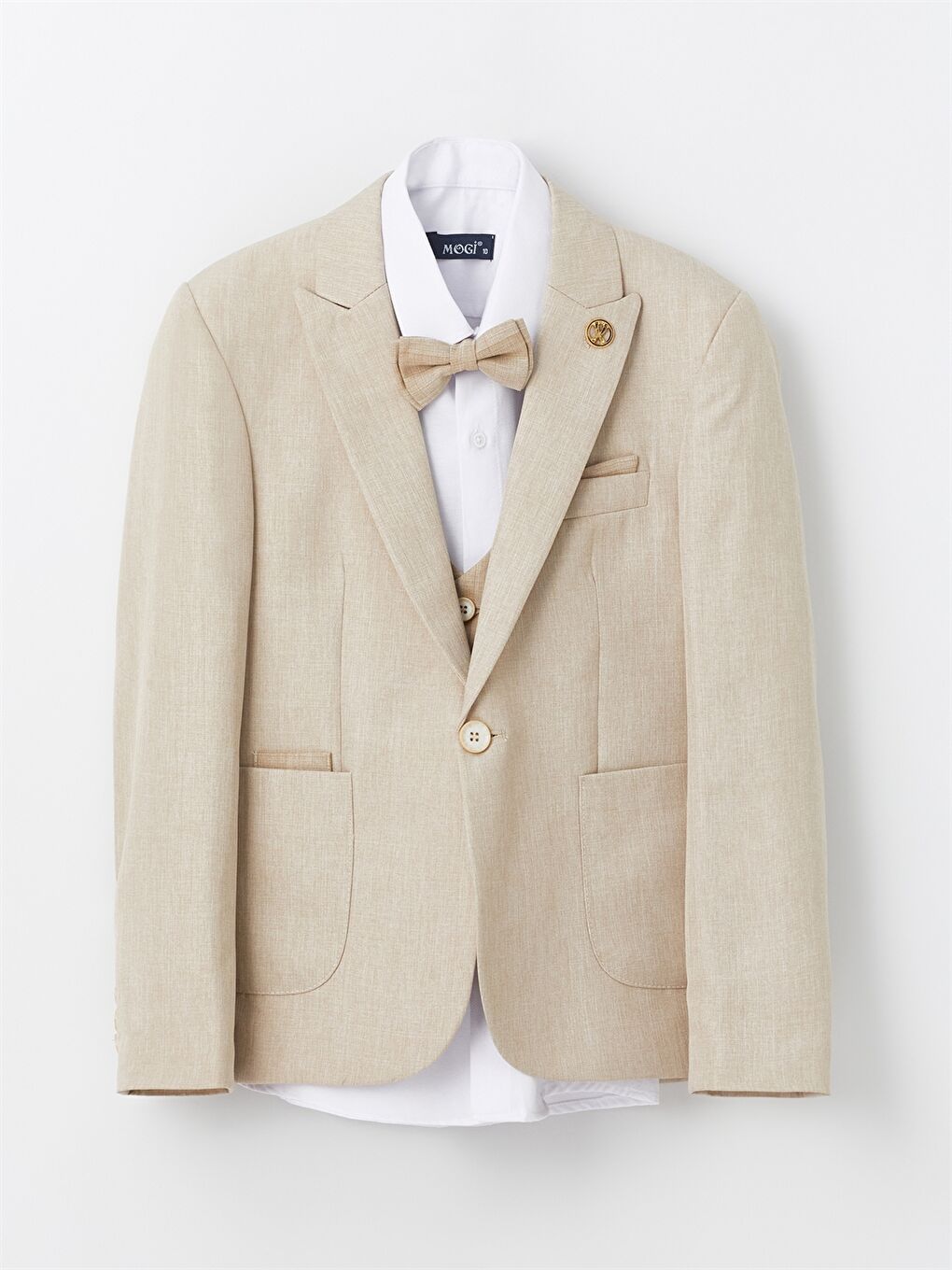 Bej Erkek Çocuk Takım Elbise-5