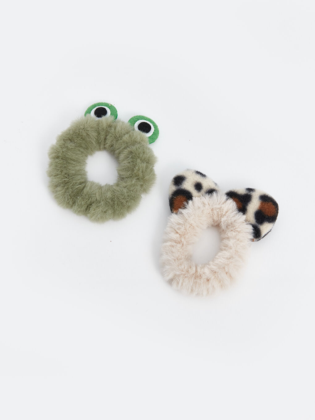 Karışık Pelüş Kız Çocuk Lastik Toka-2