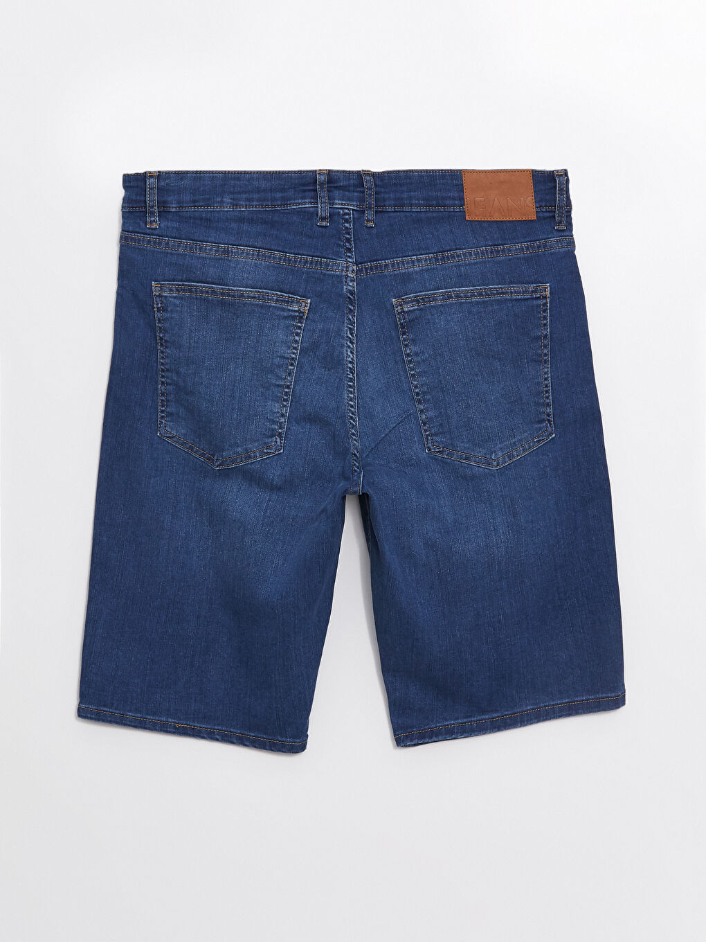 LCW ECO Orta İndigo Rodeo Slim Fit Erkek Jean Şort - 5