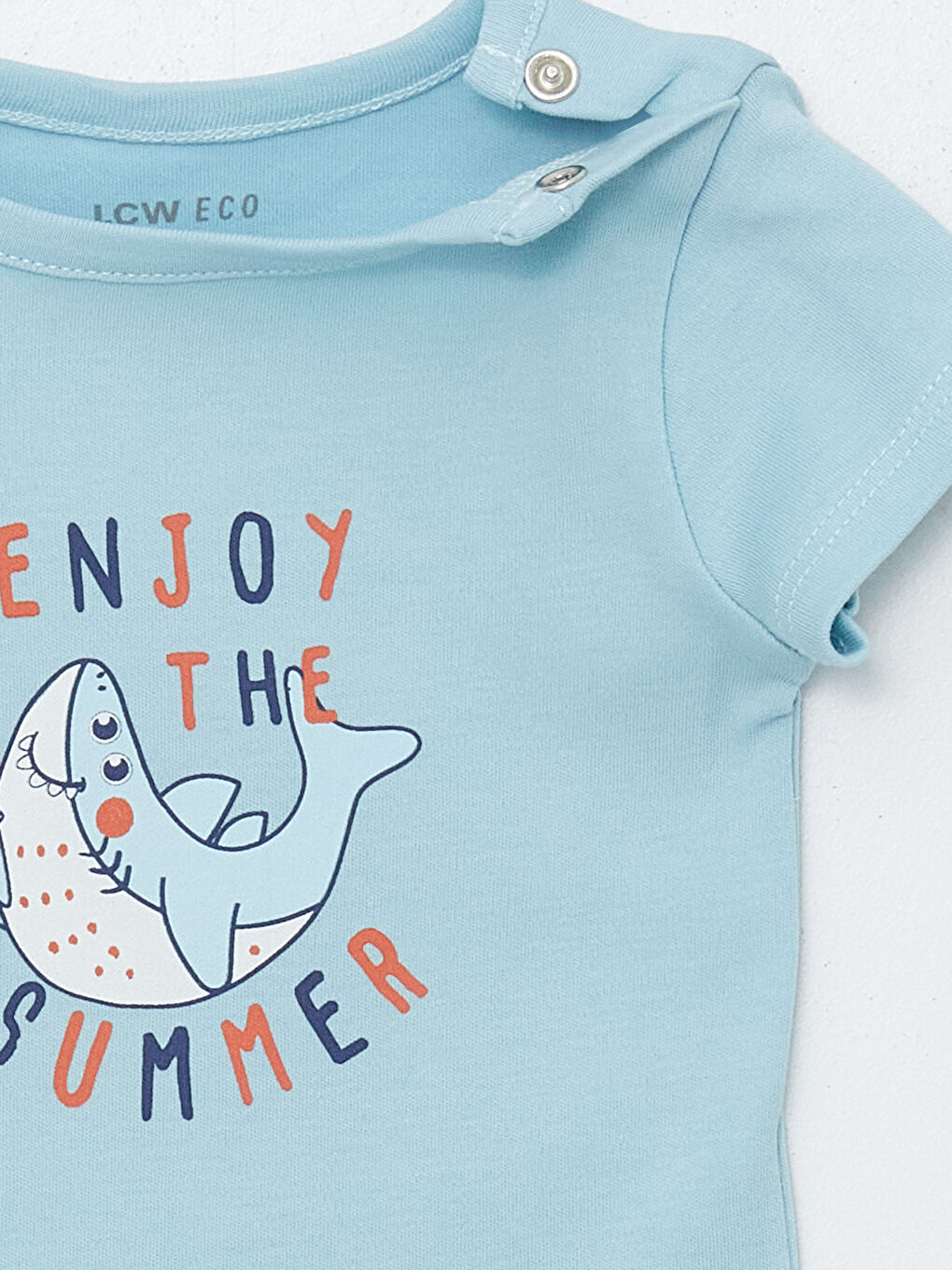 Turuncu Bisiklet Yaka Baskılı Erkek Bebek Çıtçıtlı Body 2'li-5