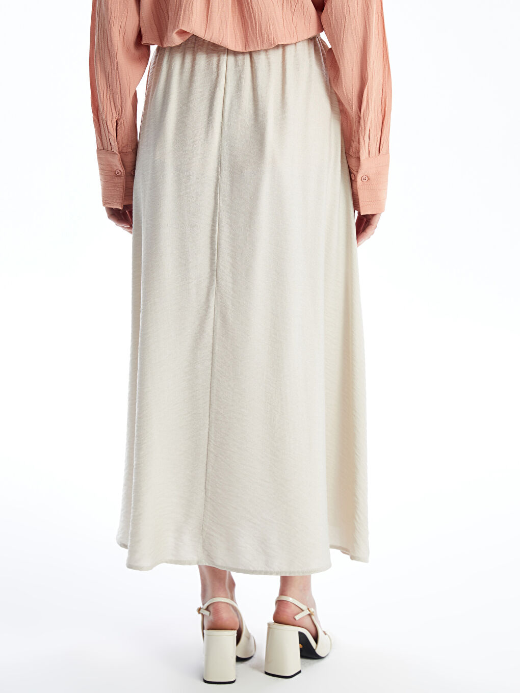 Women's Elastic Waist Regular Skirt -S4LT22Z8-FKQ
