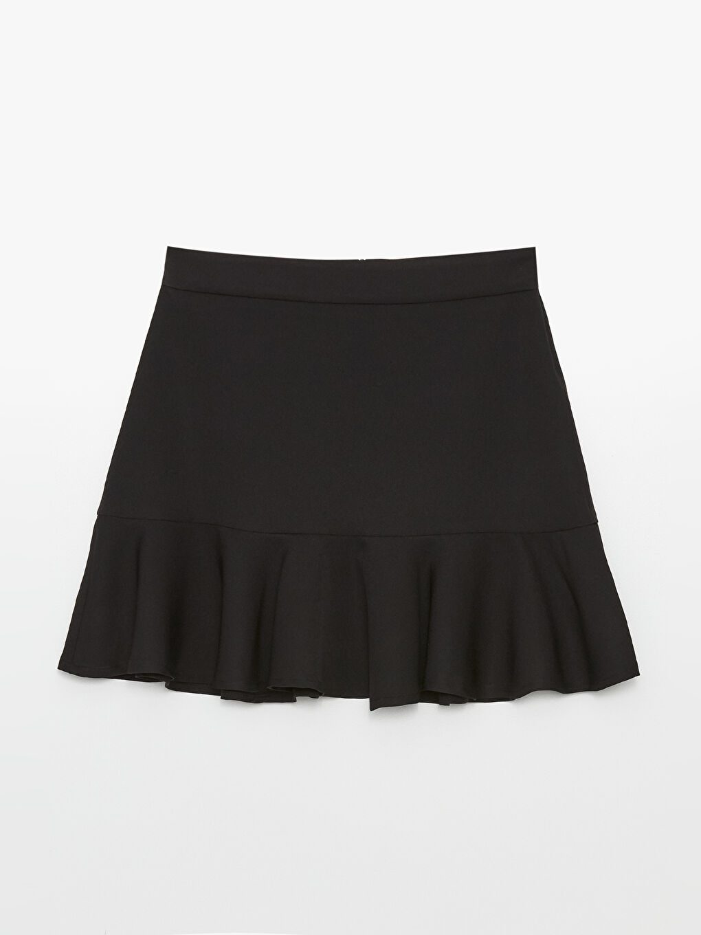 Siyah Dar Fit Kadın Pileli Etek-5