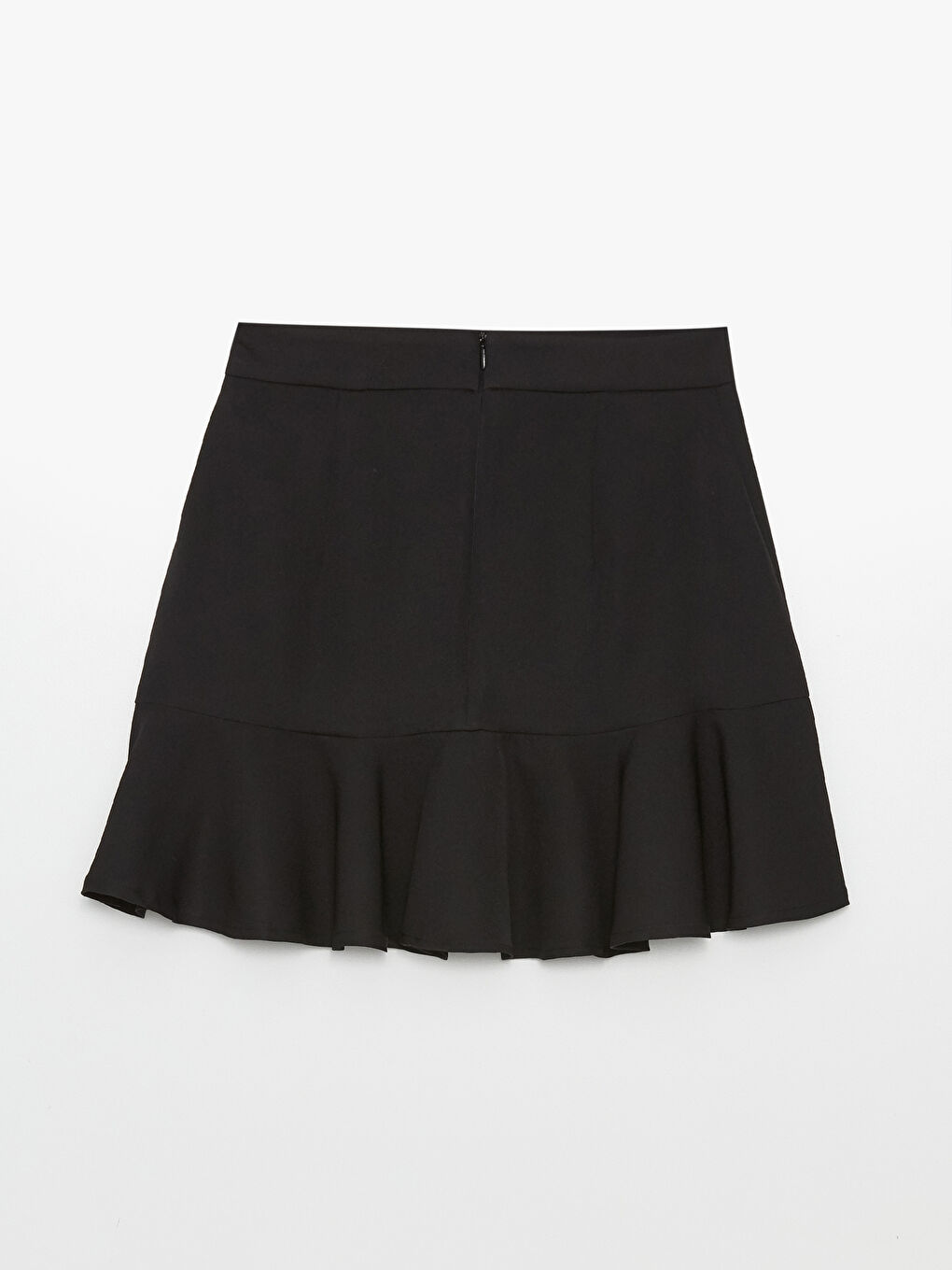 Siyah Dar Fit Kadın Pileli Etek-6