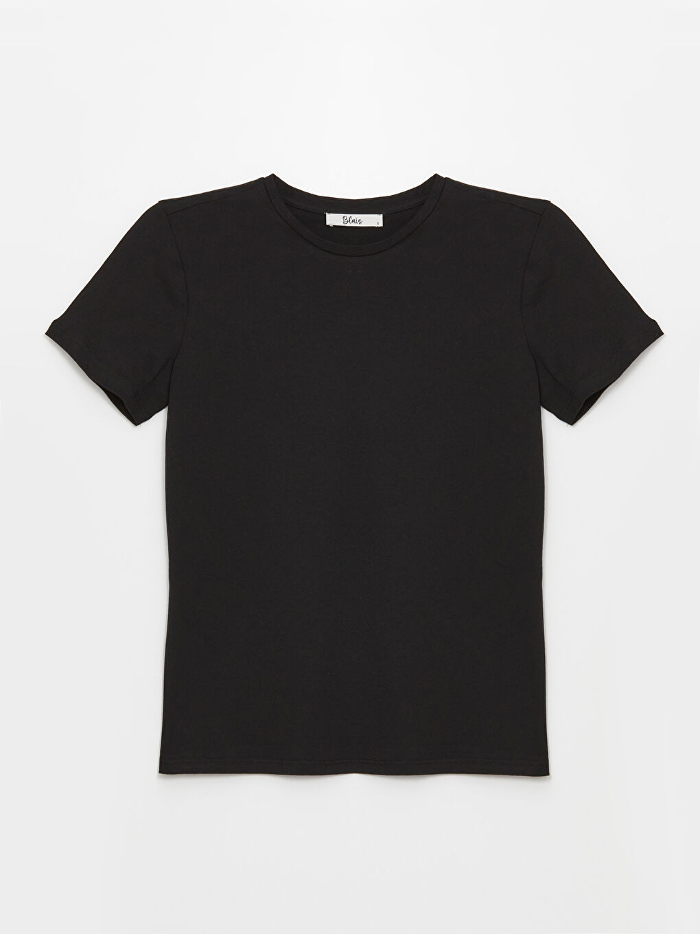 Karışık Bisiklet Yaka Düz Kısa Kollu Kadın Tişört 2'li-9