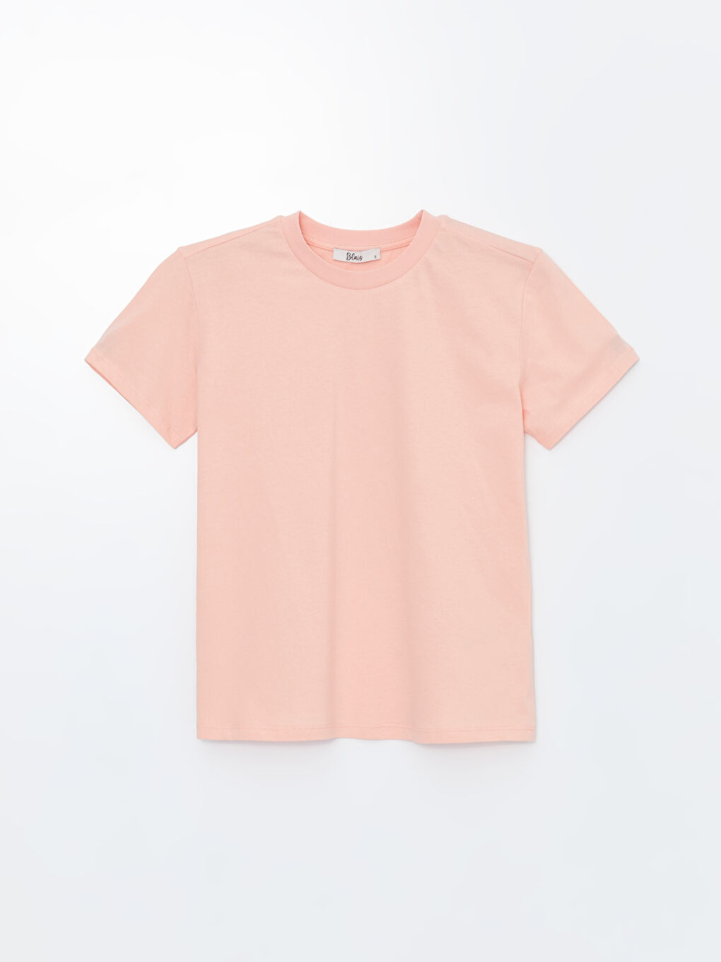 Karışık Bisiklet Yaka Düz Kısa Kollu Kadın Tişört 2'li-10