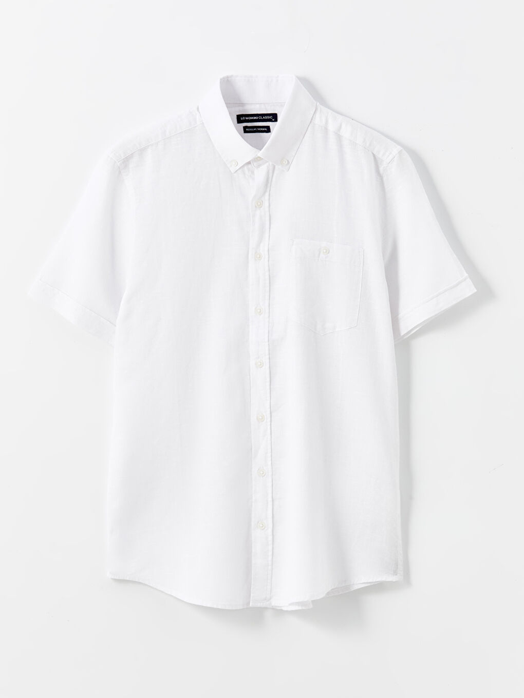 LCWAIKIKI Classic Regular Fit Keten Karışımlı Erkek Gömlek -S4LU17Z8-Q6K