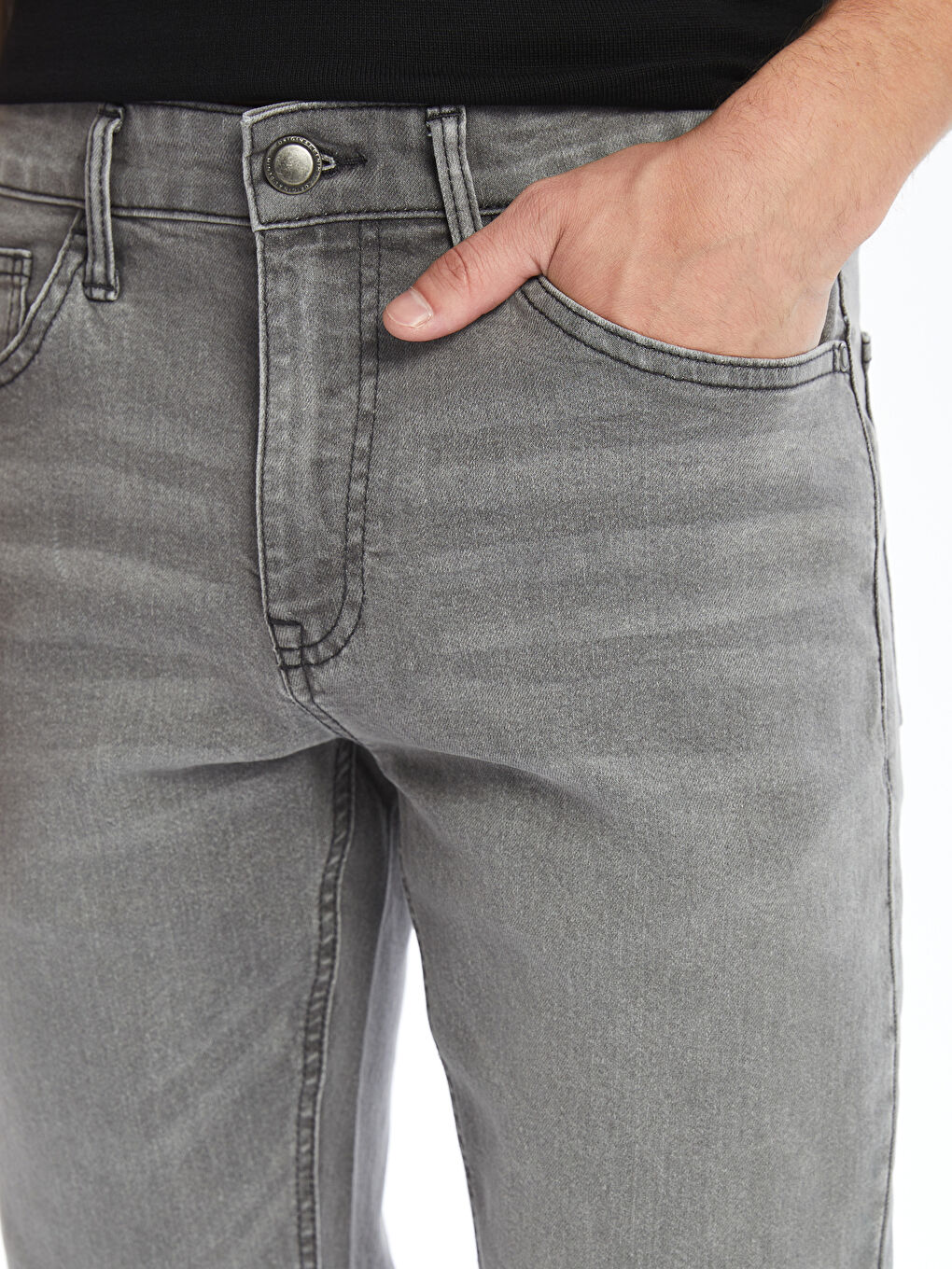 LCW Jeans 750 Тънък модел дънки за мъже -S4LU22Z8-GRD