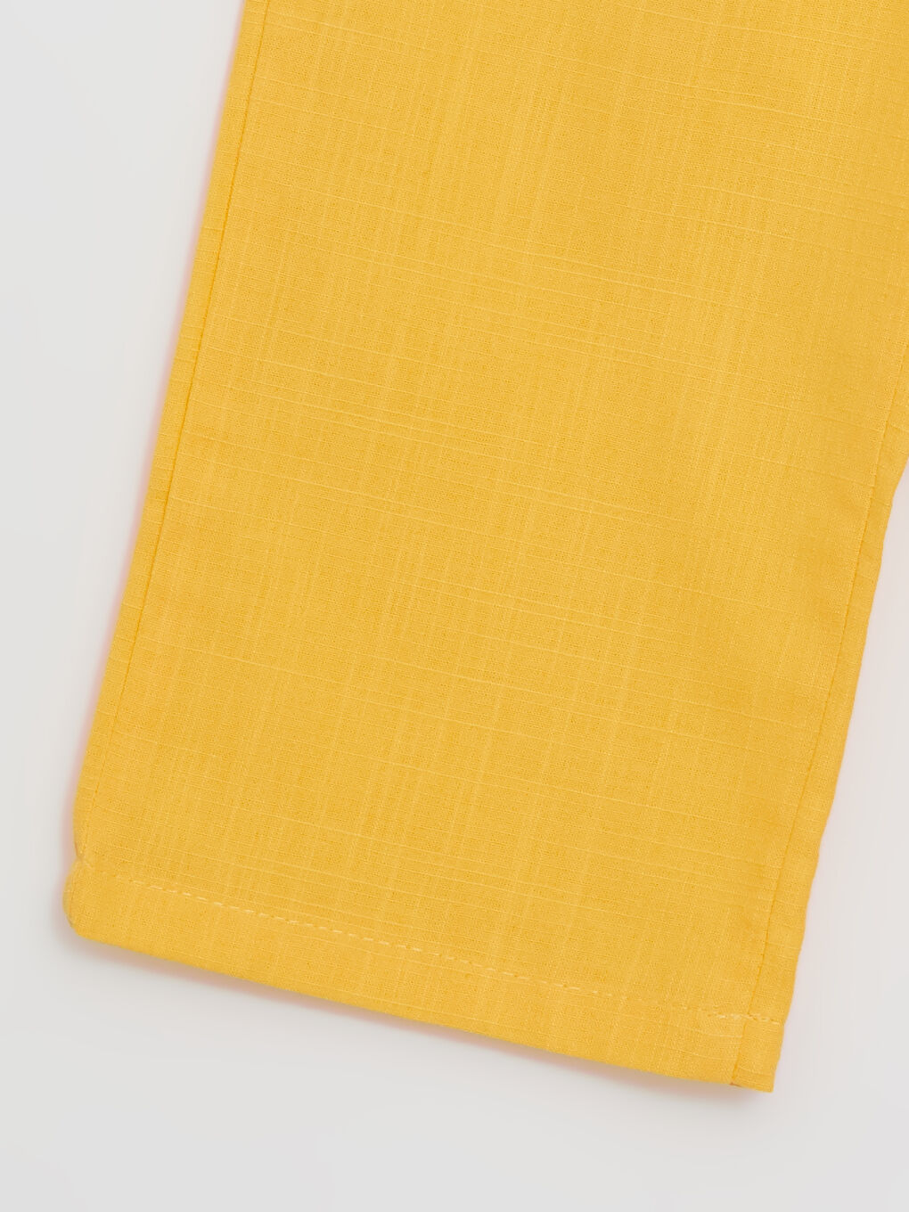 Turuncu Beli Lastikli Basic Kız Bebek Pantolon-3