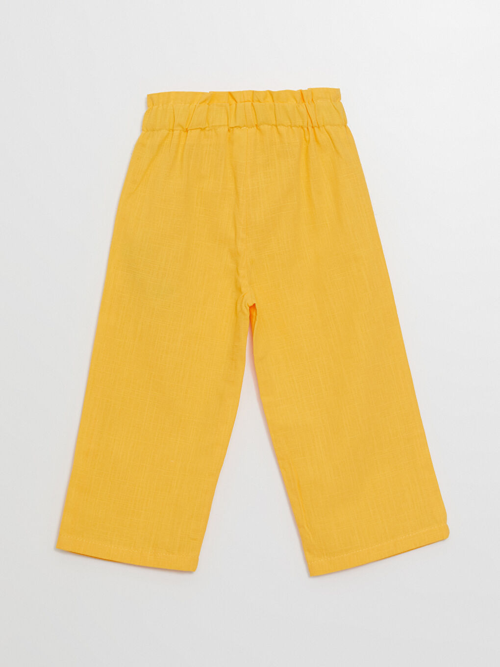 Turuncu Beli Lastikli Basic Kız Bebek Pantolon-5