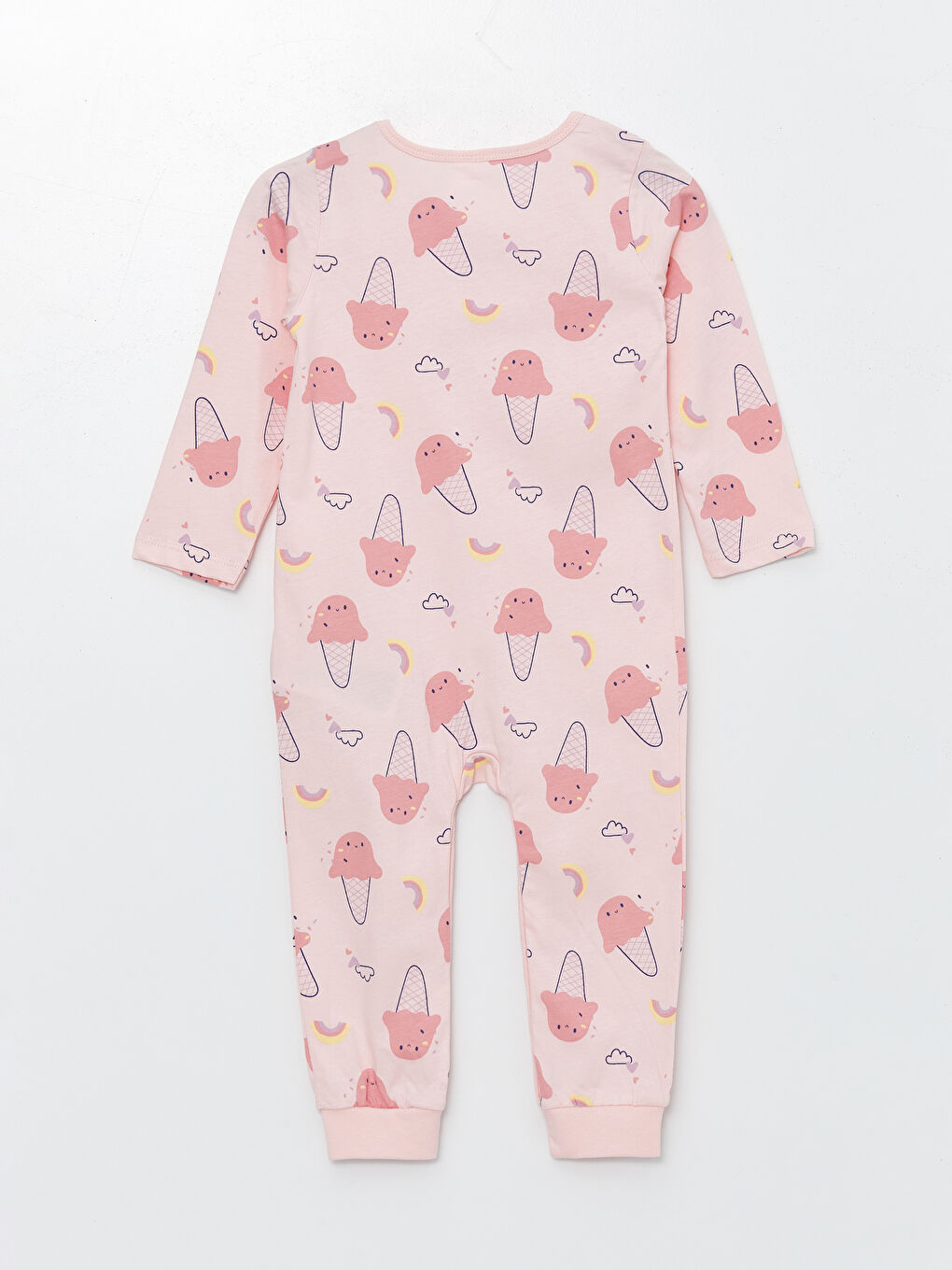 Crew Neck Printed Baby Girl Rompers -S4LU72Z1-LT4