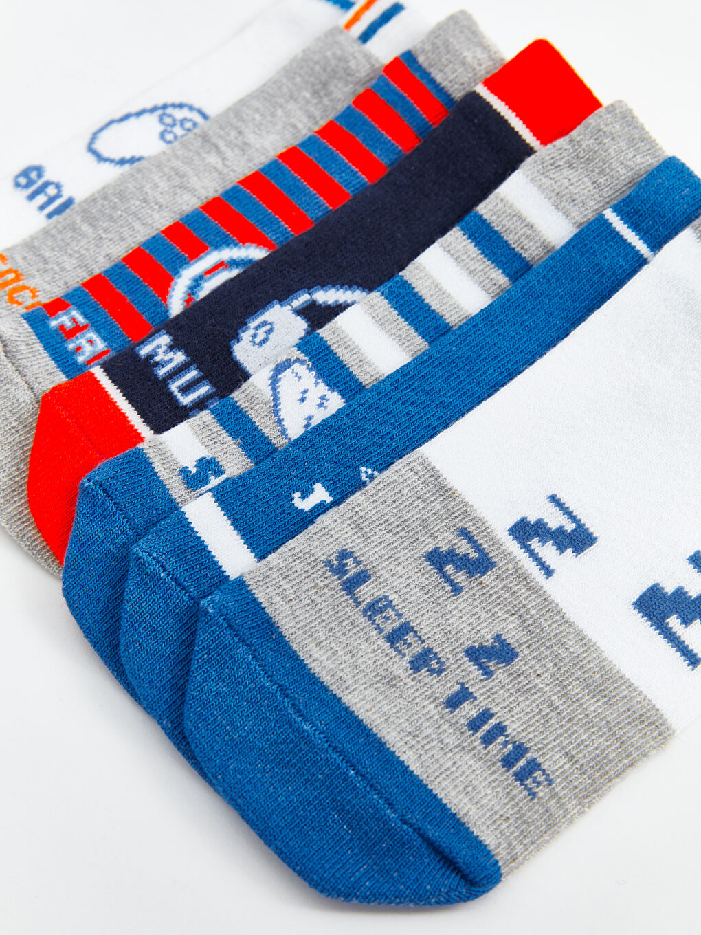 Karışık Desenli Erkek Çocuk Patik Çorap 7'li-2