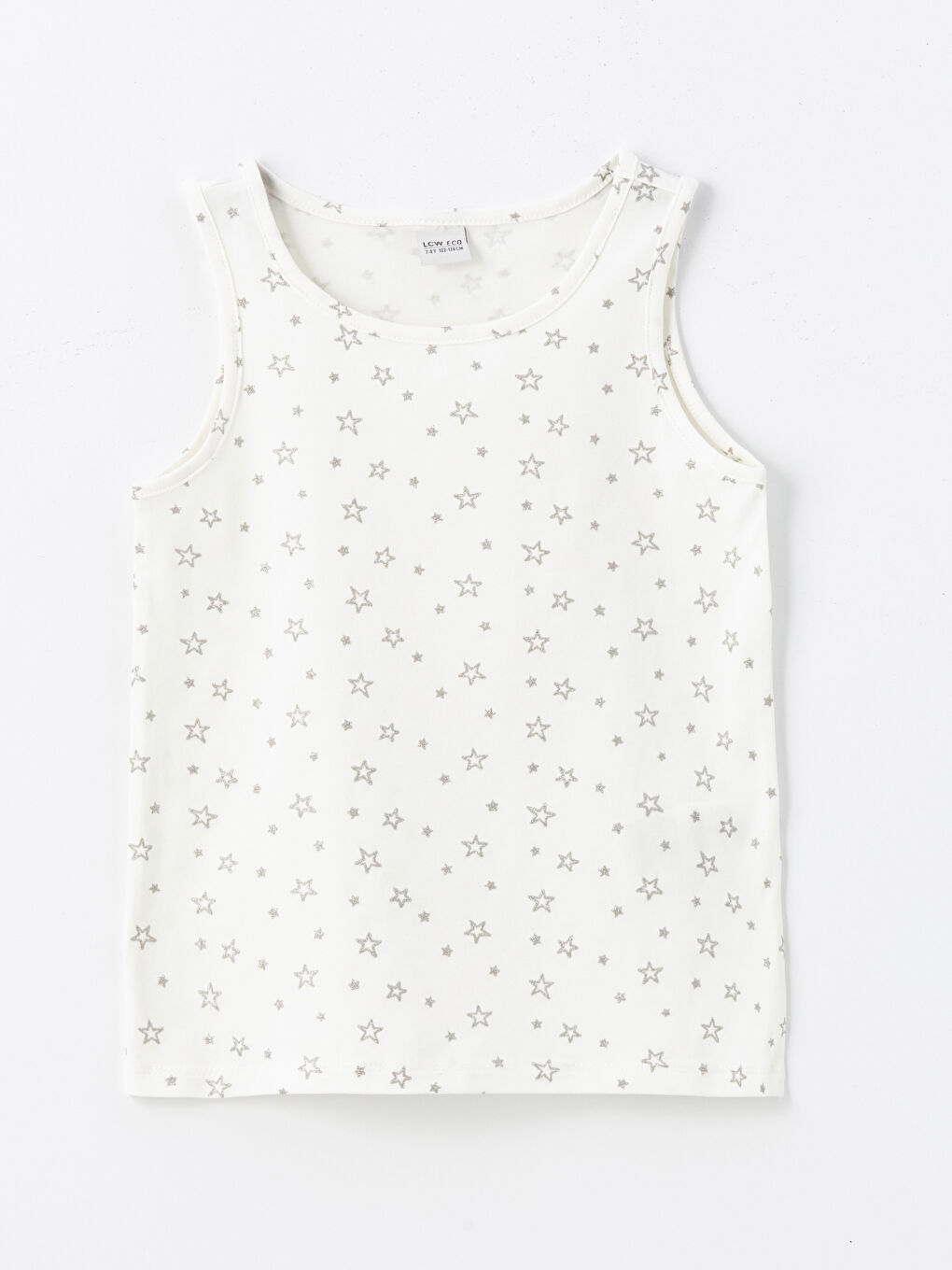 Crew Neck Printed Girls' Tank Top