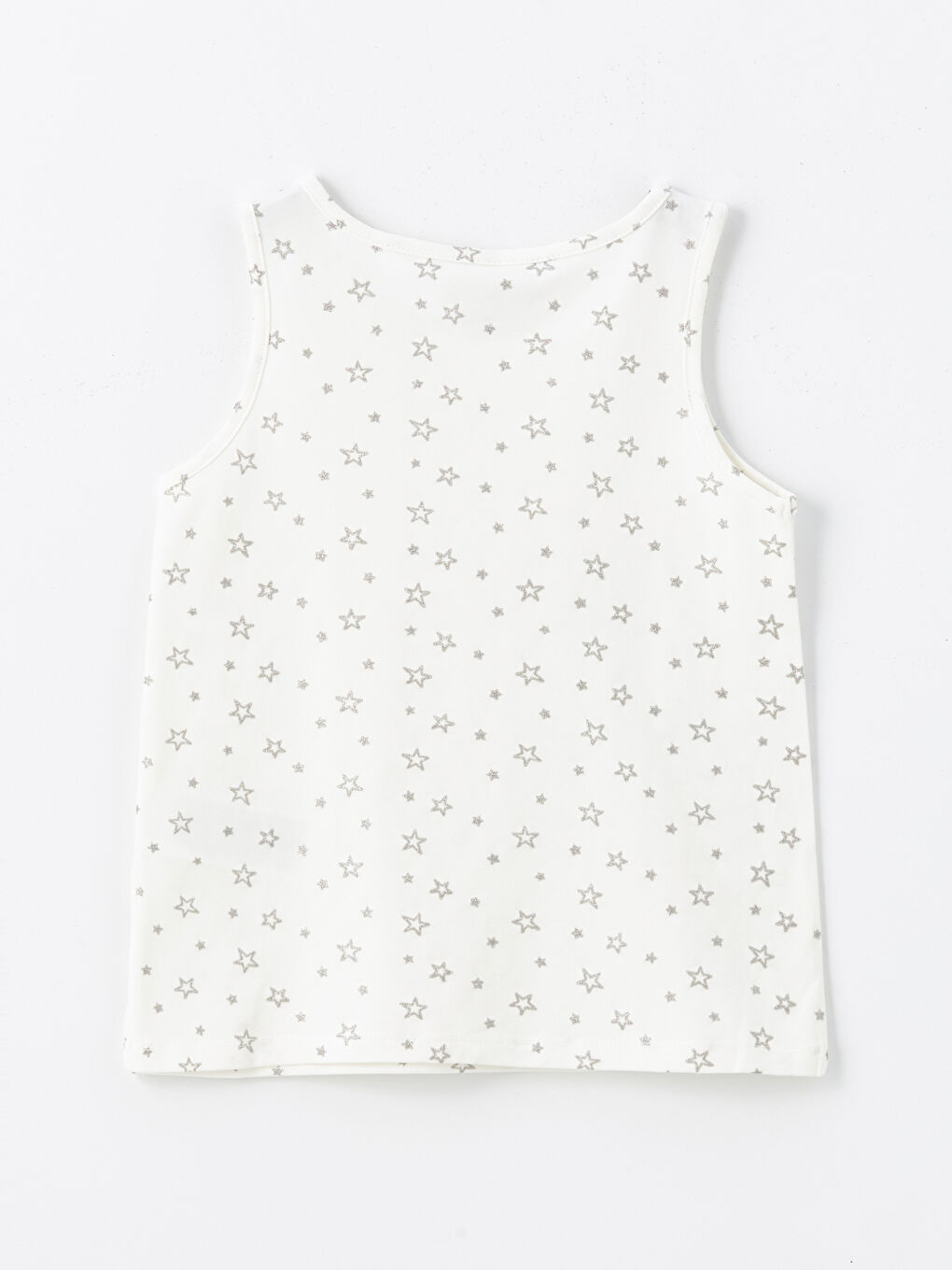 Crew Neck Printed Girls' Tank Top-1