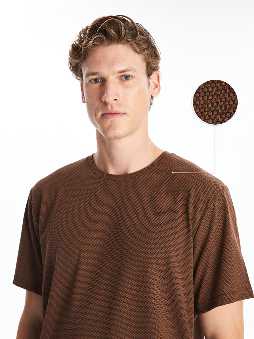 მრგვალი საყელო ჟერსი მამაკაცის მაისური