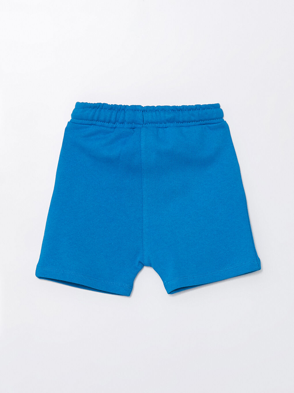 Mavi Beli Lastikli Baskılı Erkek Bebek Şort-2