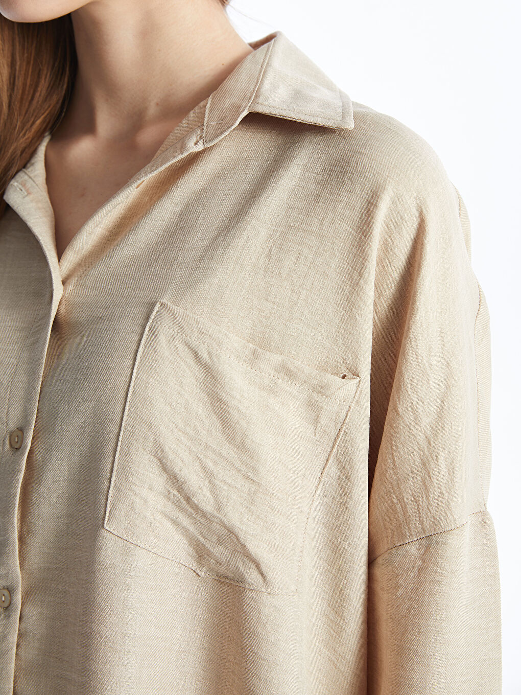 Bej Keten Kadın Takım-3