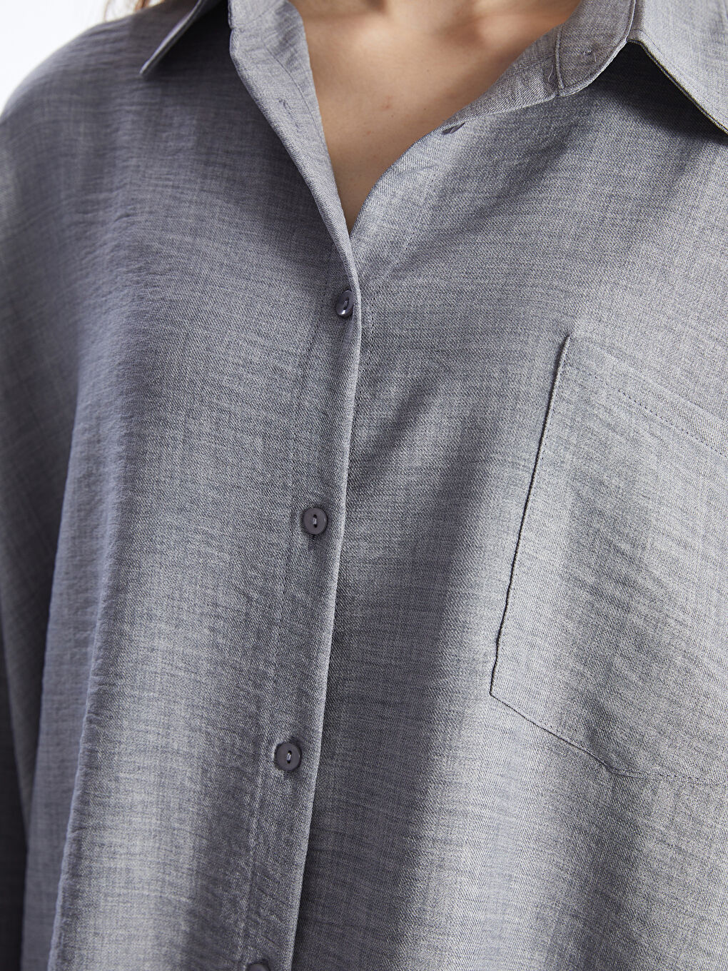 Gri Keten Kadın Takım-3