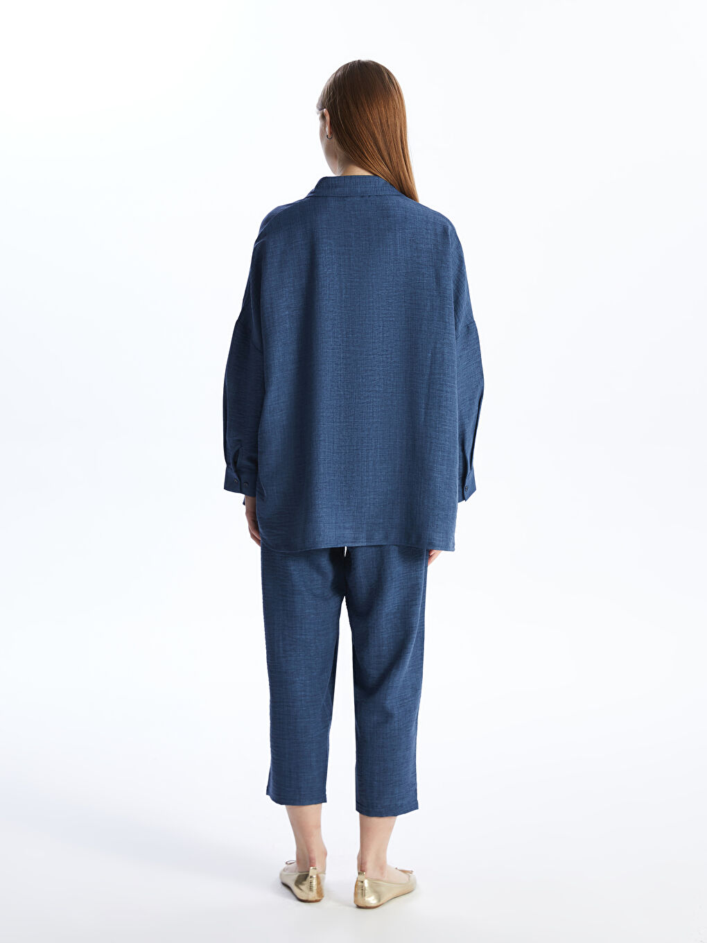 İndigo Keten Kadın Takım-4